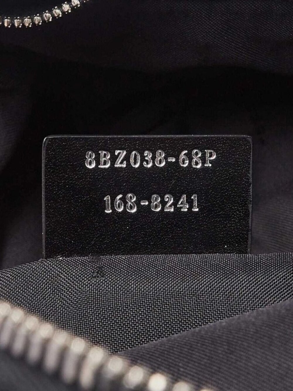 Fendi Black Nylon and Shearling Mini Backpack Bag 8BZ038 - Picture 9 of 11
